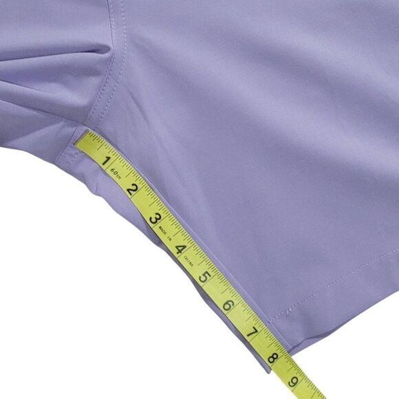 Travis Mathew Shorts Men Size 42 Performance Golf Tech Chino Lavender Preppy NEW - Picture 15 of 16